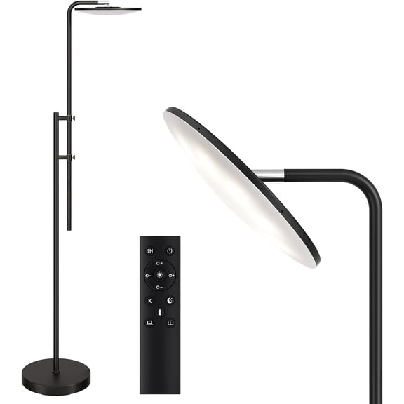 32W/3000LM Floor Lamps, Bright Standing Lamp with Remote Control, Adjustable Tall Lamp with 350?Rotating , Modern Dimmable Torchiere Corner Lamp for Room, , Office