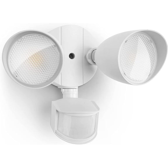 LUTEC 32W 3500 Lumen LED Security Lights Motion Sensor Light Outdoor, 5000K Daylight, IP65 Waterproof, Dusk to Dawn, Detector Flood for Garage, Yard, Porch-White