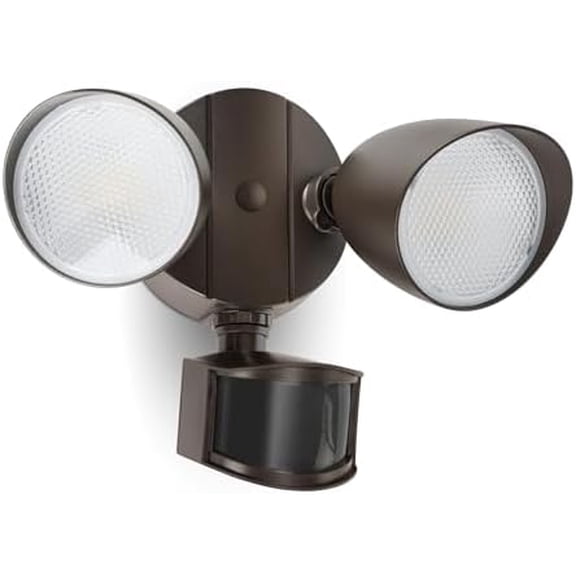 32W 3500 Lumen LED Security Lights Motion Sensor Light Outdoor, 5000K Daylight, IP65 Waterproof, Dusk to Dawn, Motion Detector Flood Light for Garage, Yard, Porch-Brown