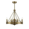 thumbnail image 1 of Warm Brass Eight Light Fan D'lier from the Lyon Collection, 1 of 6