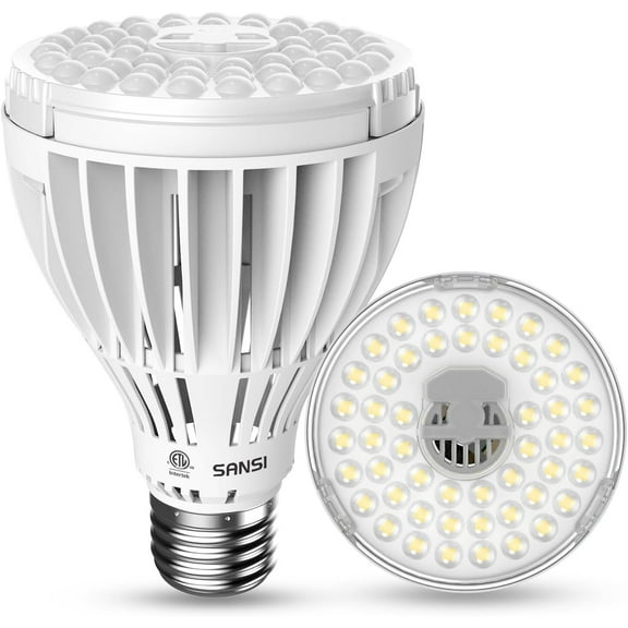 32W Grow Light Bulbs for Indoor Plants, 350W Equivalent Full Spectrum LED Grow Light Bulb High PPFD with Optical Lens, Plant Bulbs with Ceramic Tech. Energy Saving for Seeds and Greens