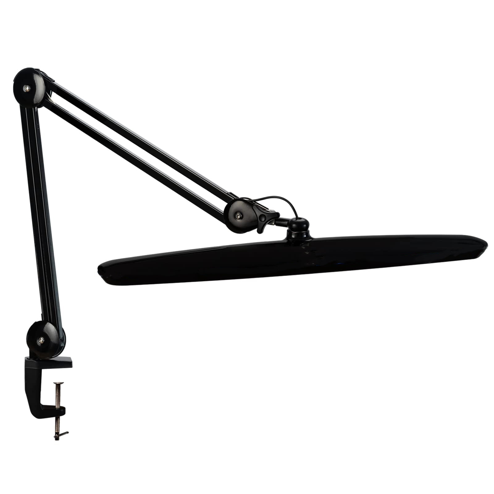 32W LED Beauty Lamp with Clip - Adjustable Brightness Eye Protection Light for Eyelash Extensions, Microblading, Nails,Black
