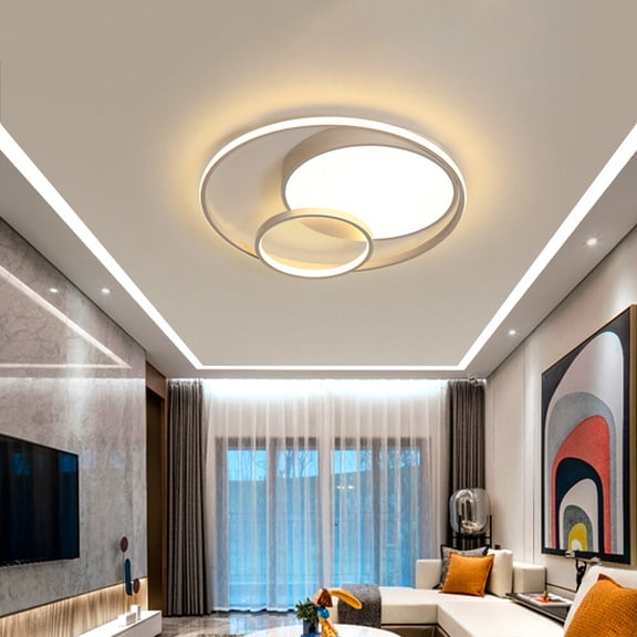 32W LED Chandelier, Cold Light, Warm Light, White Light, Round, Acrylic Ceiling Light for Bedroom 110-240V