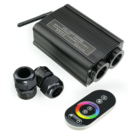 32W RGB Double Heads Fiber Optic Star Ceiling kit 2*4M 0.75mm 300/400pcs Cable Starry Effect Ceiling Lighting with Remote