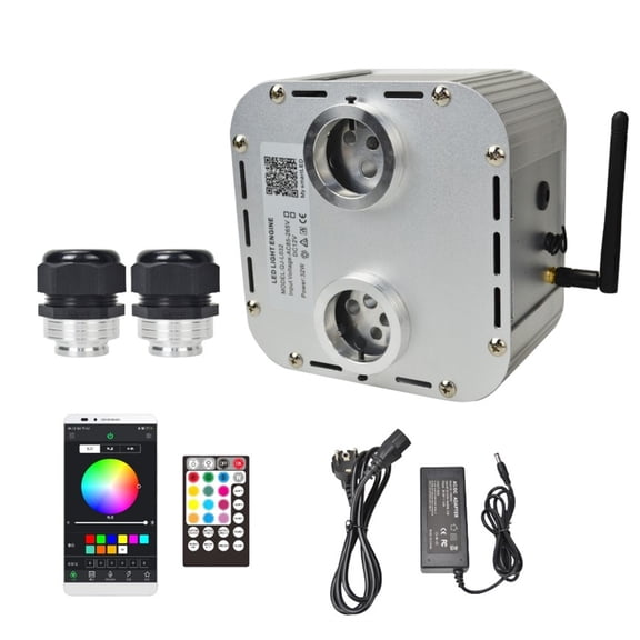 32W RGBW Smart App Double Heard Fiber Optic Engine Starry Sky Effect Ceiling LED Lights ,Easy to Install