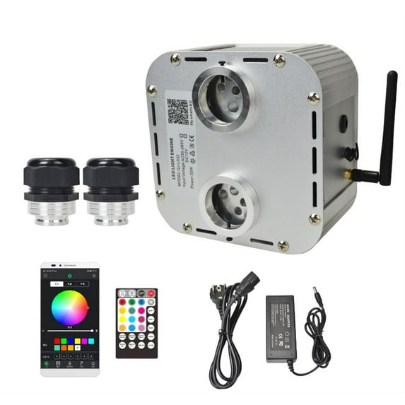 32W RGBW Smart App Double Heard Fiber Optic Engine Starry Sky Effect Ceiling LED Lights ,Safe to Use