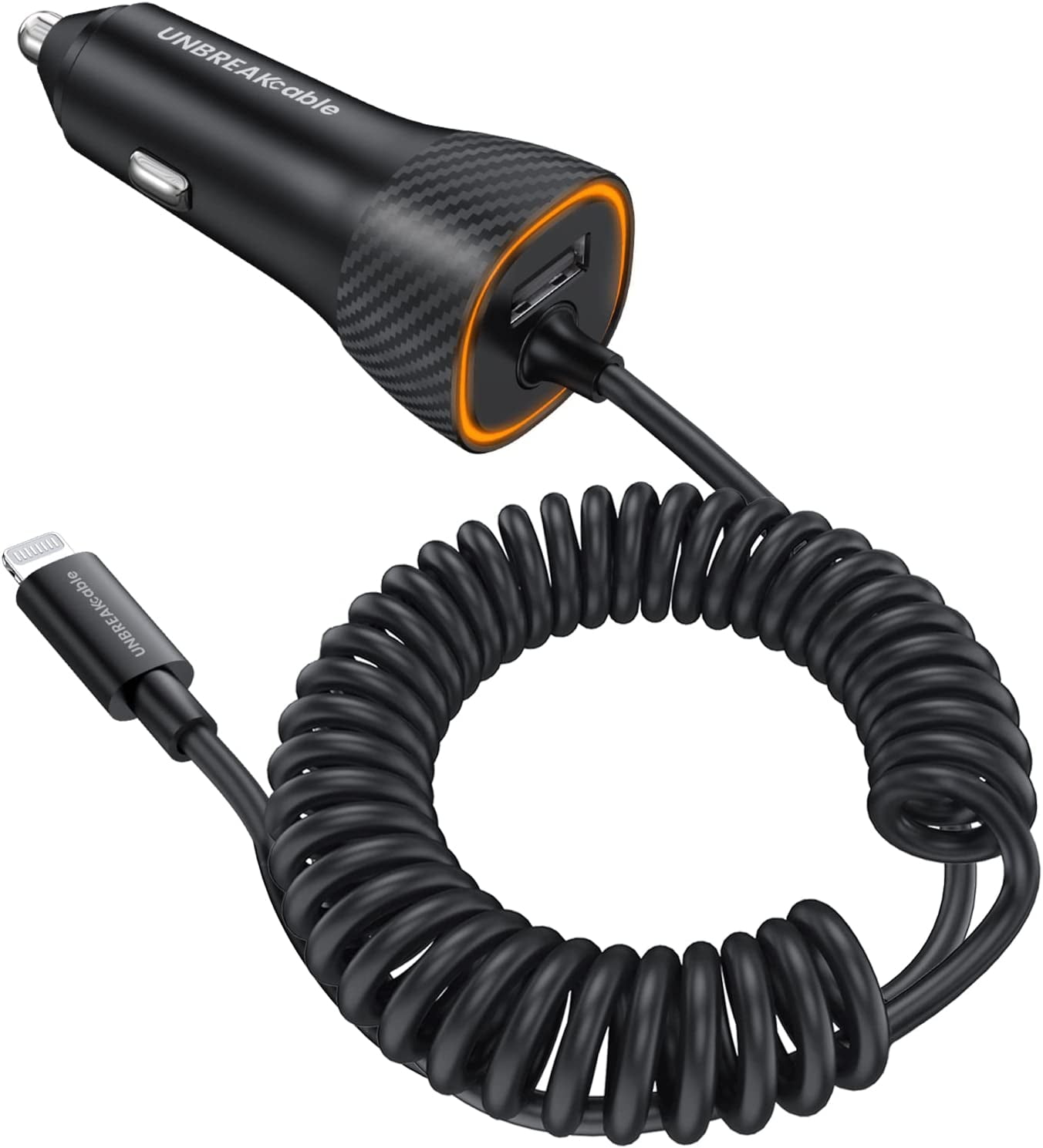 CHARGEUR VOITURE Z44 + CABLE TYPE-C VERS LIGHTNING POUR iPhone