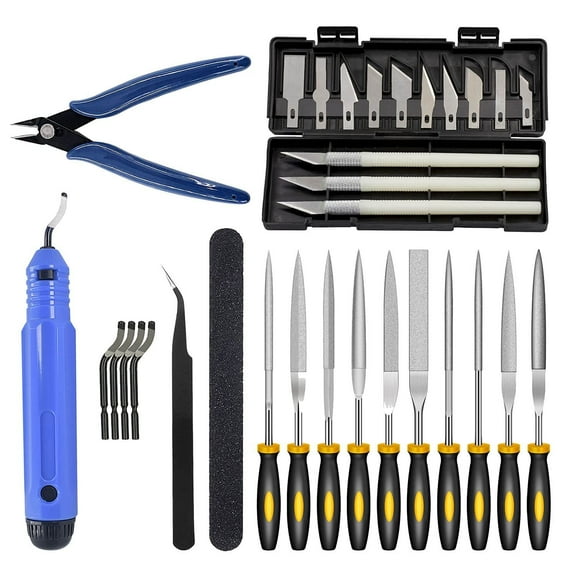 32X 3D Print Tool Kit, Includes Debur Tool, Cleaning, Finishing & Printing Tool