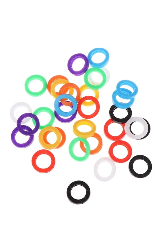 32X Bright Colors Hollow Silicone Key Cap Covers Topper Keyring Gi WA