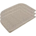 thumbnail image 1 of 32X20 Inch Anti Fatigue Kitchen Rug Mats are Made of 100% Polypropylene Half Round Rug Cushion Specialized in Anti Slippery and Machine Washable,Beige(3 pcs), 1 of 6