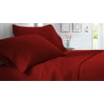 thumbnail image 1 of 32X79" Cot Bed RV Bunk & Truck Sleeper 4 piece RV sheet set 1000 TC Bed Sheets for Campers, RV's & Travel Trailers, Cot beds sheets 14” Inch Deep Pocket Burgundy solid, 1 of 5