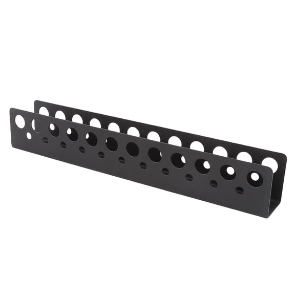 32cm Carbon Steel Wall Mount Screwdriver Holder with Double Layer Holes for Pliers and Hand Tools - Powder Coated 32CM steel metal