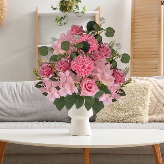32cm Realistic Artificial Floral Stem,Elegant Wedding Decor,Home Wall Hanging Ornament,Desktop Vase Display,Non Wilting Fake Flower,Party Event Decor,UV Resistant Durable Stem,Indoor Outdoor Ornament