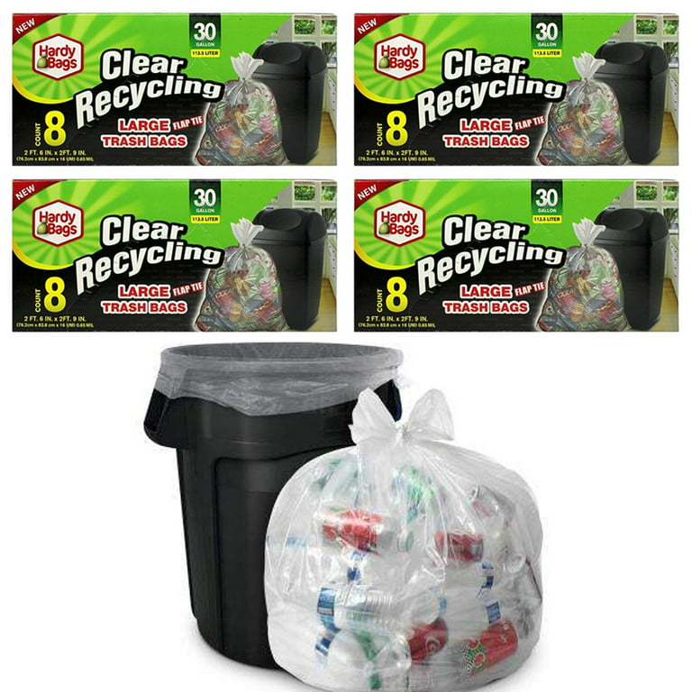 https://i5.walmartimages.com/seo/32ct-Clear-30-Gallon-Recycling-Large-Trash-Bags-Garbage-Disposable-Heavy-Duty_8527fe1e-1561-4074-bf9b-21a3b3941a35.9605ae386f1e06560b7a309ea6f3894c.jpeg?odnHeight=768&odnWidth=768&odnBg=FFFFFF