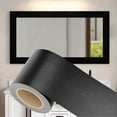thumbnail image 1 of 32ft Black Border Peel & Stick Wood Grain,Self Adhesive Mirror Frame Border,Removable Waterproof Bathroom Mirror Tape Sticker Trim,3.93x32ft, 1 of 7