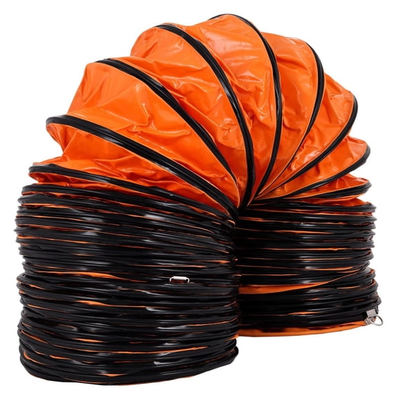 32ft Duct Hosing 12 Inch PVC Flexible Ducting for Ventilation Fan - Exhaust Hose for Utility Blower, Portable Fan Duct