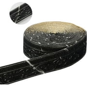 32ft x 3" Self Adhesive Flexible Foam Strip, Kvago 3D Sticky Decorative Wall Lines Wallpaper Border Wall Edging Foam Baseboard for Home DIY Decoration (Black + White)