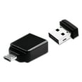 thumbnail image 1 of Verbatim 32GB Nano USB Flash Drive with USB OTG Micro Adapter, Black, 1 of 4
