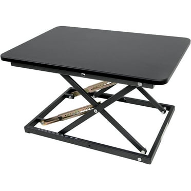 32in Desk Riser for Standing or Sitting, Standing Desk Converter, Height Adjustable Sit Stand Desk Converter, Fully Assembled Monitor Laptop Riser Workstation for Home Office, Black