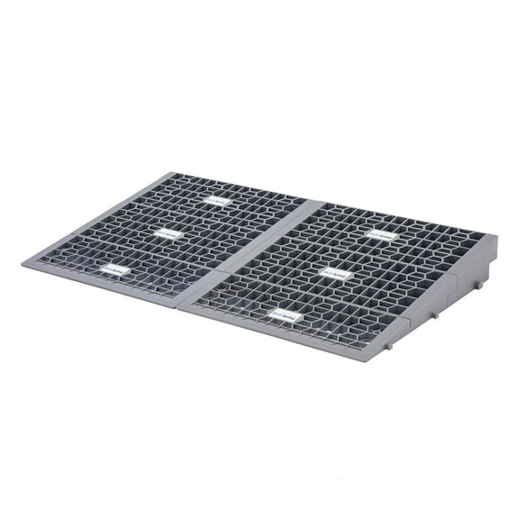 32in W Silver Spring Plastic Multi-Height Threshold Ramp