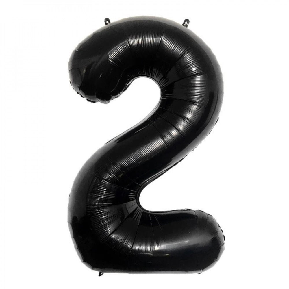 32inch Black Number Foil Balloons for Birthday Party Wedding Anniversary Baby Shower Decor 0 1 2 3 4 5 6 7 8 9 Digital Balloon