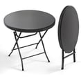 32inch Round Folding Commercial Banquet Table, Portable Plastic Coffee ...
