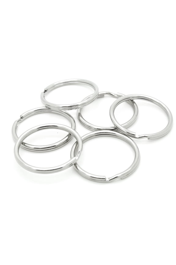 32mm 1.25 inches  Split Key Ring Metal Keychain Ring Holder for Keys and Crafts - Pack 100 pieces