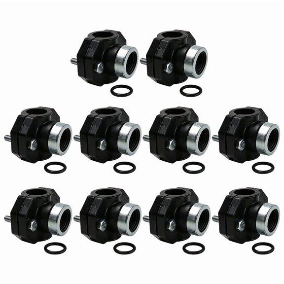 32mm 25mm 20mm Pipe Clamp 1/2'' Female Thread Connector PP Pipe Water Splitter Repair Reducing Coupling Fitting 25x20
