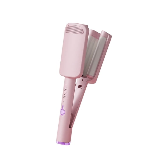 32mm French Wave Curling Iron, French Egg Roll Curling Iron, Rommantic French Egg Roll Curling Iron, Egg-Roll Hairstyle Water Ripple V-Shaped, Adjustable Temperature, Ceramic Big Waves Hair Crimper