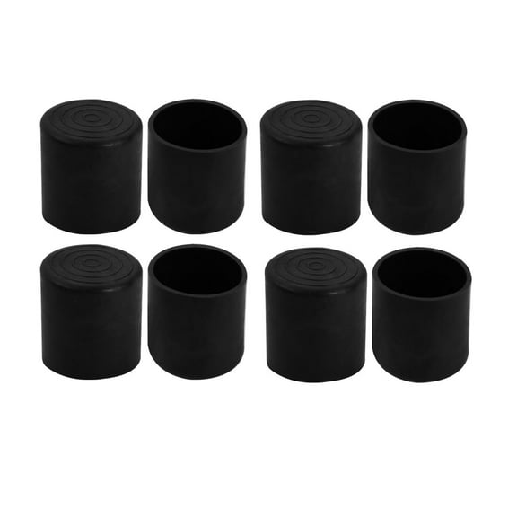 32mm Inner Diameter Chair Leg Floor Protectors Table Feet Tips Covers Caps 8pcs