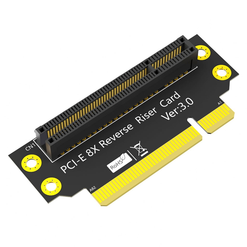 Compute Riser Board 32mm PCIE X8 90 Degree Reverse Male to Female Risers Card PCIE 8X to 8X ...