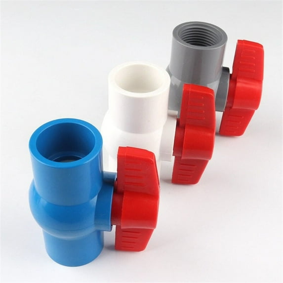 32mm PVC Ball Valve 1" Female Thread Globe Valve Aquarium Fish Tank Adapter Garden Irrigation System Water Pipe Connectors
--------
,Leak Free Connections