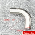 thumbnail image 1 of 32mm Stainless Steel Thin Pipe Exhaust Pipe Elbow 90 Degree, 1 of 9