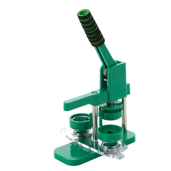 32mm Upgraded Button Maker Machine with Absorbable Mold Round Pin Maker Kit & 100PCS Button ,Easy to Use