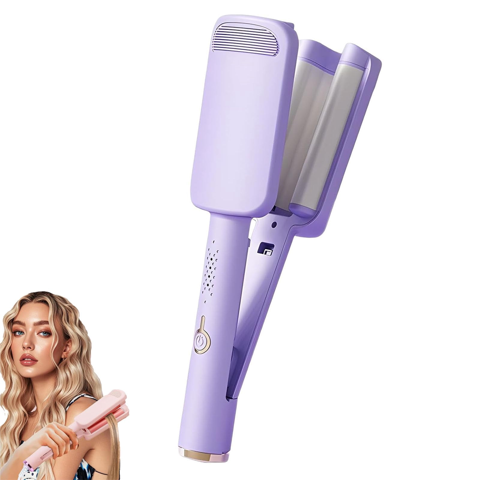 32mm Wavy Hair Curler, French Wave Curling Iron, Wave Curler, Deep U ...