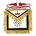 thumbnail image 1 of 32nd Degree Scottish Rite Apron - Black Velvet with Hand Embroidery, 1 of 5