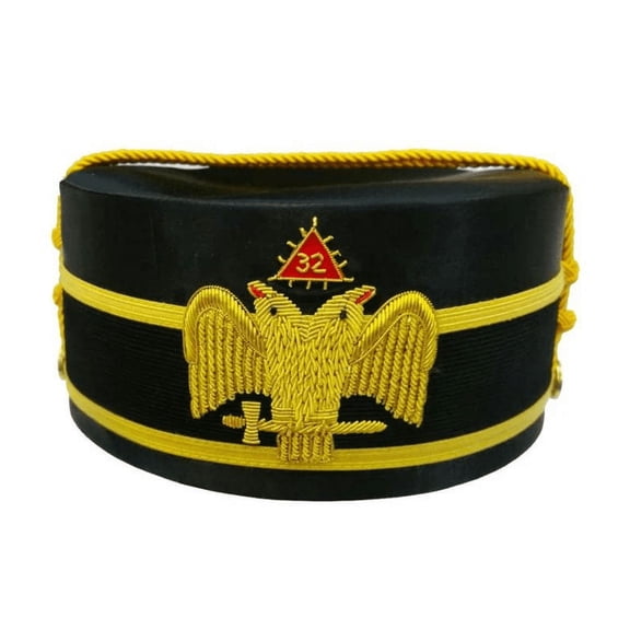 32nd Degree Scottish Rite Crown Cap - Wings Down Double Eagle