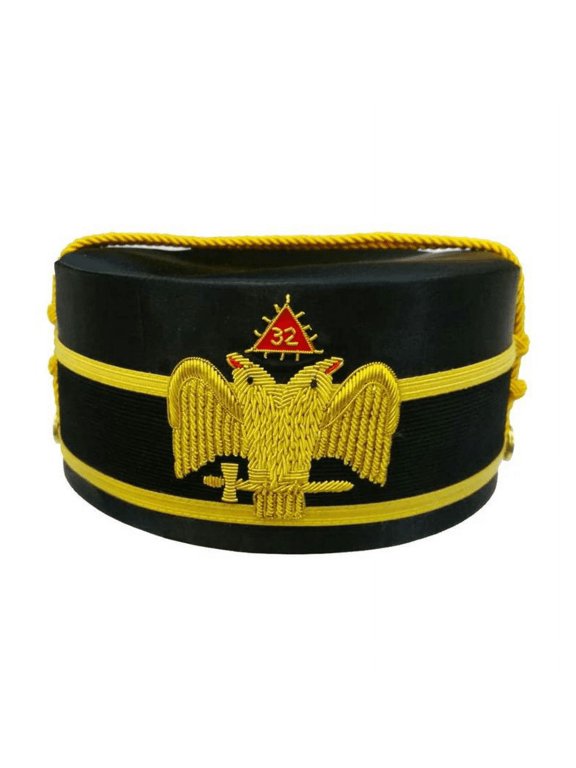 32nd Degree Scottish Rite Crown Cap - Wings Down Double Eagle