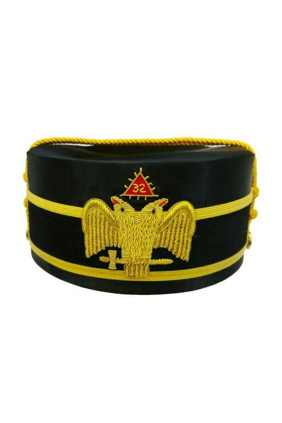 32nd Degree Scottish Rite Crown Cap - Wings Down Double Eagle