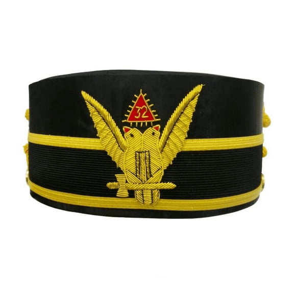32nd Degree Scottish Rite Crown Cap - Wings Up Double-Head Eagle