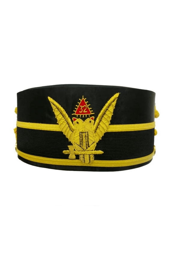 32nd Degree Scottish Rite Crown Cap - Wings Up Double-Head Eagle