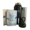 thumbnail image 1 of 32oz. Alkaline Water Bottle Stainless Steel | Creates pH Water up to 9.5+ pH | Wide Mouth Vacuum Insulated With Handle | Micromesh Pouch and Infuser, 1 of 14