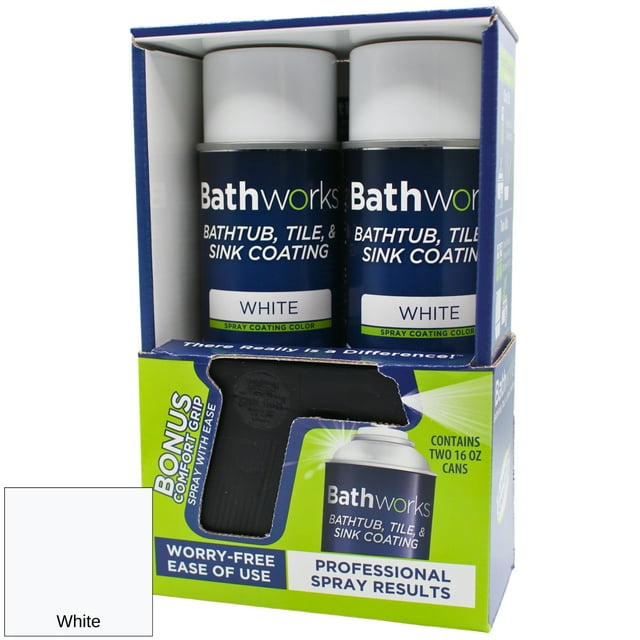 Bathworks® 32oz Bathtub & Tile Spray Refinishing Kit - Bathroom Repair ...
