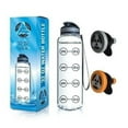 thumbnail image 1 of 32oz Clear Sports Water Bottle - Includes Two Protein Funnels, 1 of 4