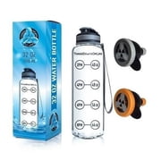 32oz Clear Sports Water Bottle - Includes Two Protein Funnels