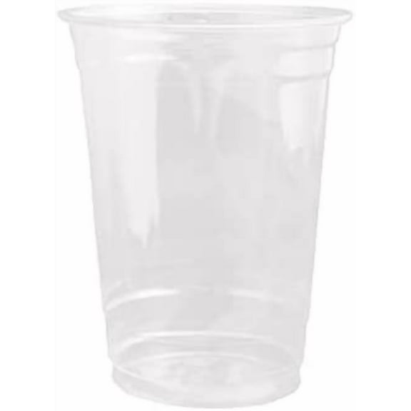 32oz Crystal Clear PET Plastic Cups, Disposable Cold Cups (Case of 500) (32oz)