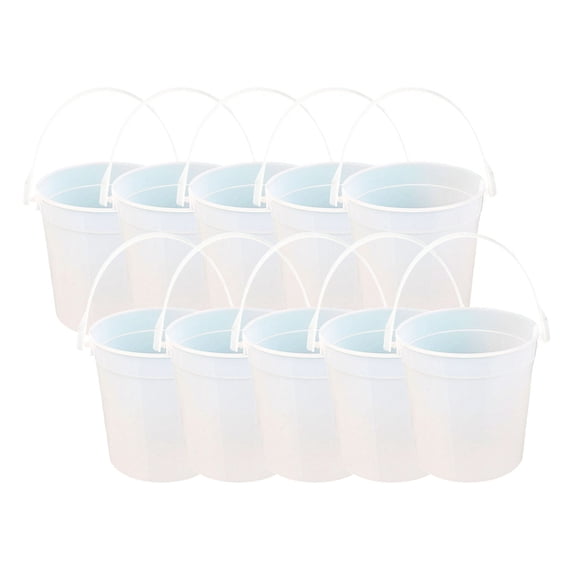 32oz Drink Buckets With Lids Handles Snowflake Design Cookie Snack Container For Summer Pool Party Supplies