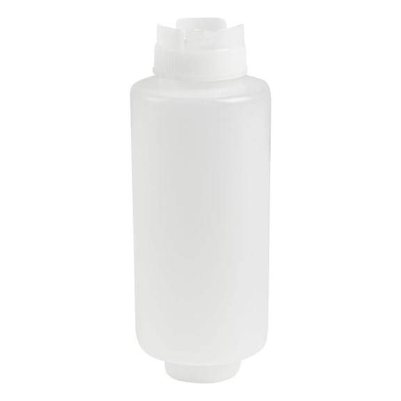 32oz. FIFO Inverted Plastic Squeeze Bottle with Refill and Dispensing Lids - First In First Out - Perfect for Restaurants Catering and Food Trucks - 1ct box