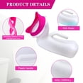 thumbnail image 1 of 32oz Female Urinal with Soft Silicone Interface, Spill-Proof Portable Urinal for Women, 1000mL Graduated Urine Collection Container for Camping, Travel, Pregnancy, Bedbound, and Elderly, 1 of 11