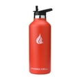 thumbnail image 1 of 32oz (Fluid Ounces) Fluid Ounce Standard Mouth Hydro Cell Stainless Steel Water Bottle Red, 1 of 3